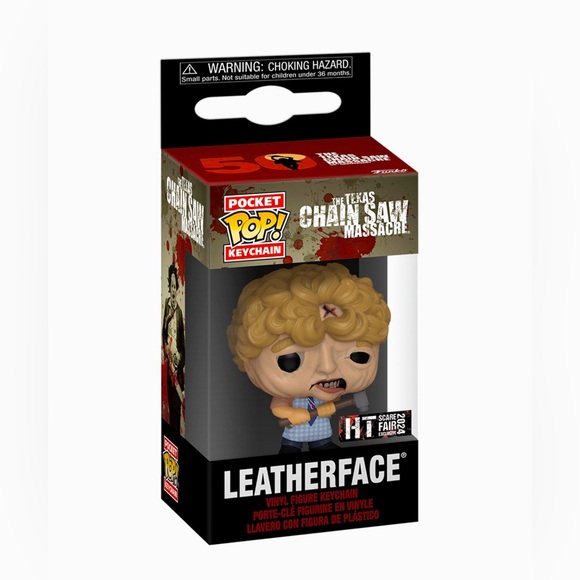 Leatherface Texas Chainsaw Massacre Funko.PocketPop Keychain Charm ScareFair NIB - Picture 2 of 7